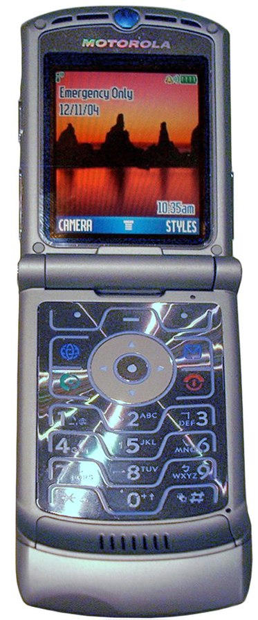 Motorola RAZR V3 open